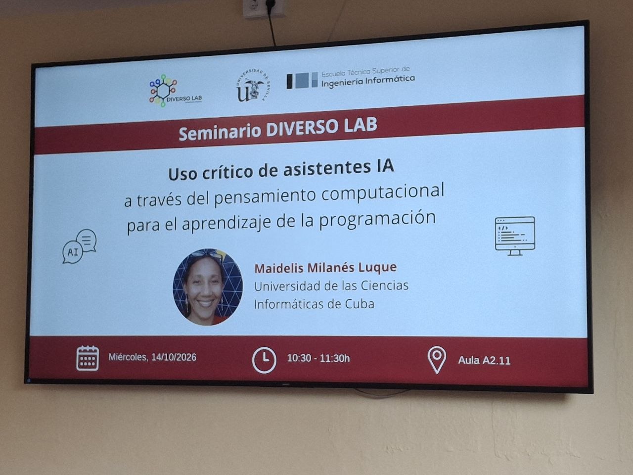 AI as a Tutor, Not an Answer Machine: Maidelis Milanés Presents Her Research on Computational Thinking